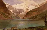 Frederic Marlett Bell-Smith, Untitled - Lake Louise with Canoeists