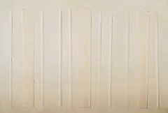 Ron Bloore, Untitled - White Vertical Stripes on White, oil on wood board