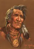 Harley W. Brown, Untitled - Indian Elder