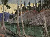 Robert Lee Chadwick, Lake Superior Inlet, Algoma, 1968, oil on canvas board