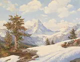 Duncan MacKinnon Crockford, High Country, Assiniboine from Wonder Pass
