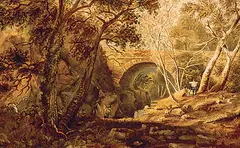 Daniel Fowler, Untitled - Italian Landscape, 1886, watercolour on paper