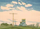 Robert Newton Hurley, Untitled - Prairie Elevator in Spring