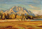 A. Y. Jackson, Cascade Mountain from Canmore, 1944, oil on panel