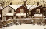 John Kasyn, On Ontario Street, oil on wood board