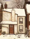 John Kasyn, On Northcote Ave., oil on wood board