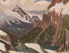J. E. H. MacDonald, September Snow, oil on paper board