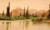 Thomas Mower Martin, Untitled - Rocky Mountain River Scene
