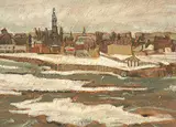 Rain by Robert F.M. McInnis, 1983, oil on canvas board, sold Nov 1996