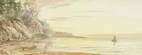Marmaduke Matthews, Untitled - Sailing Boat in a Sunset