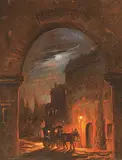 Wojciech Nonakowski, Nite Date, 1996, oil on wood board