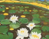 John Harold Thomas Snow, Lily Pond #10/50, silkscreen on paper