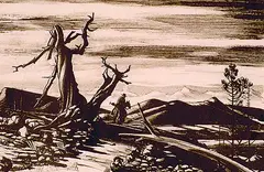 Robert Donald Bruce, The Prospector, lithograph on paper