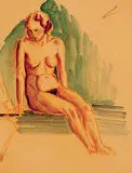 Clifford Foard Robinson, Studio Sketch, Vancouver, B.C.