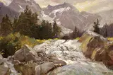 Frederic Marlett Bell-Smith, Glacier Stream, Selkirks, B.C., oil on artist's board
