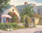 Denis Bourgeois, Watering, oil on canvas