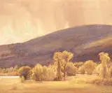 Frederick Henry Brigden, Untitled - Summer Day, watercolour on paper