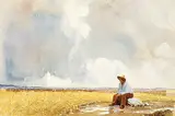 Frederick George Cross, Hailed Out, 1930, watercolour on paper