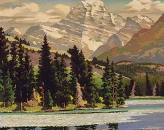 Jean Park Cameron, Mount Edith Cavell, 1948, oil on board