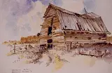 Meredith Evans, Sangudo, Alta., 1971, watercolour on paper