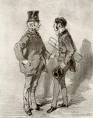 Paul Gavarni, Ce Que se Fait Dans les Meilleurs Societes, lithograph on paper