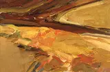 Leslie Frederick Graff, Untitled - Abstract, oil on wood board
