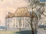 Nicholas Hornyansky, Supreme Court of Canada, Ottawa, colour etching on paper