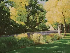 John Arthur Matthews, Riley Park, Calgary, 1995, acrylic on canvas