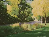 John Arthur Matthews, Riley Park, Calgary, 1995, acrylic on canvas