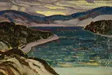 Henrietta Mabel May, Lower St. Lawrence River, oil on panel