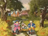 Pauline Thibodeau Paquin, La Belle Promenade, 1993, acrylic on canvas