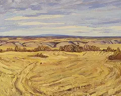 Ruth May Pawson, October Gold, 1959, oil on canvas board