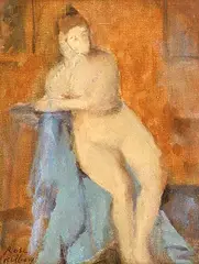 Rose Wiselberg, Untitled - Nude, oil on canvas board