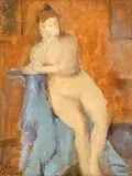 Rose Wiselberg, Untitled - Nude, oil on canvas board