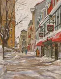 Lucienne Boucher Zegray, Between Friends in Old Quebec