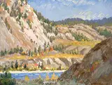 Stuart Clifford Shaw, Untitled - British Columbia Landscape, oil on canvas board