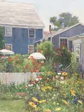 Denis Bourgeois, Backyards, oil on canvas