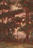 Joseph Archibald Browne, Pines, 1932, oil on panel