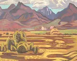 Edward S. Faiers, South of Pincher, 1950, oil on panel