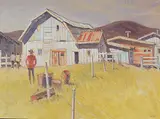 Henry George Glyde, Old Farm Buildings, Near Millarville, Alta.