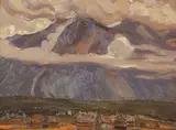A. Y. Jackson, Untitled - Village in the Rockies