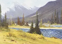 John R. Jackson, Mosquito Creek, oil on canvas board
