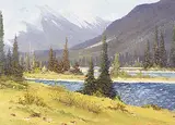 John R. Jackson, Mosquito Creek, oil on canvas board