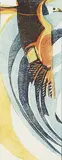 Joan Jamieson, Flight #4/30, colour lino block on paper