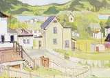 Frances-Anne Arbuckle, Trinity, Newfoundland II, oil on board