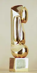 Untitled #2/3 by Maryon Kantaroff, 1974, bronze sculpture, sold Nov 1995