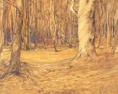 Joseph M. Kidd, Untitled - Forest Interior, oil on canvas
