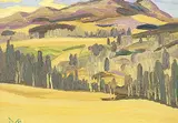 October by Illingworth Kerr, 1987, oil on canvas board, sold Nov 1995