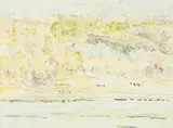 Dorothy Knowles, On the Banks of the North Saskatchewan, 1988, watercolour on paper