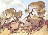 Luke Orton Lindoe, Sketch - Tree Study